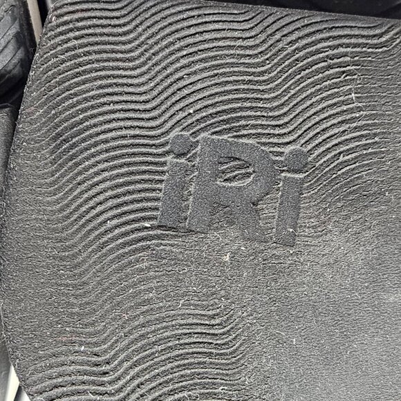 IRI VES Size 7 Black Outline Knit Leather High Top Sock Sneakers Womens - Picture 10 of 11